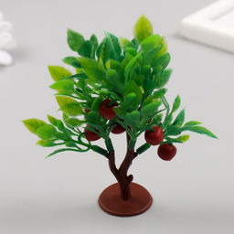 Искусственное растение для творчества пластик «Куст яблони», 7.5×10 см