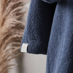 Халат махровый мужской SL HOME: Basic «Ривьера», размер S, хлопок 100%, синий