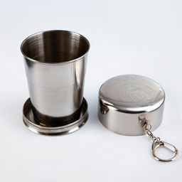 Складной стакан с карабином, серия: 23 Февраля, Красная звезда, 150 мл, d=6 см арт.739620 г.Екатер - Доляна фото 2