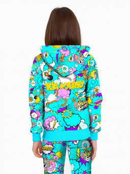 Толстовка "Tom & Jerry",бирюзовый