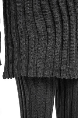 Antrasit Fitilli Pantolon Y?rtmac Detayl? Triko Alt-Ust Tak?m TWOAW24AU00013 - Trendyolmilla фото 7