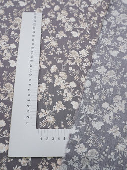 Импорт. хлопок "Летняя мелодия" цв.серый с лиловым оттенком, ш.1.5м, хлопок-100%, 100гр/м.кв