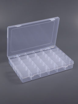 Органайзер для хранения мелочей, 36 ячеек, 27.3×17.5×4.5 см, прозрачный