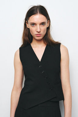 ZW COLLECTION ASYMMETRIC WAISTCOAT - Zara фото 7