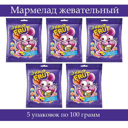 Цена за 5 шт.KrutFrut, мармелад жевательный в форме мышек, 100 г - KRUT FRUT фото 2