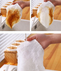 Двухслойная бамбуковая салфетка для мытья посуды (1 шт.), 22*18 см - Home фото 18