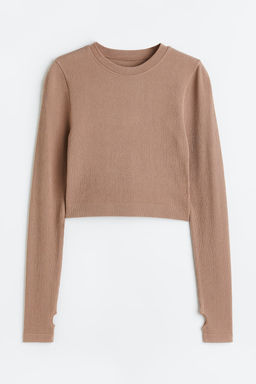 Top cropped en mezcla de viscosa