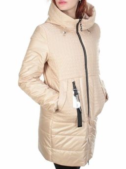 167 BEIGE Куртка демисезонная женская ROVITHI (100 гр.синтепона)