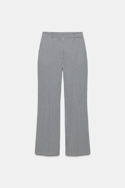 GINGHAM CHECK TROUSERS - Zara фото 7