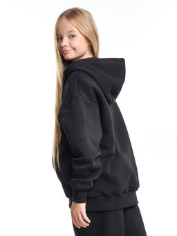 Толстовка с начесом оверсайз на молнии 22-5609 мятный - Mini maxi фото 25