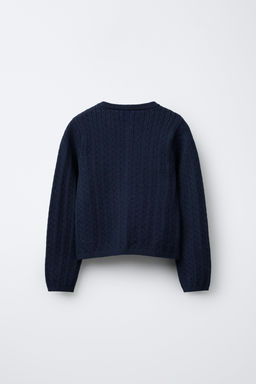 CABLE KNIT CARDIGAN - Zara фото 2