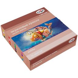 Краски акриловые ГАММА "Хобби" 16цв. по 20мл. (1401201)