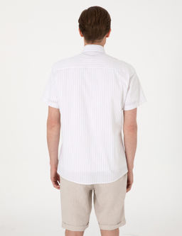 Bej Regular Fit _izgili K_sa Kollu G_mlek - Pierre cardin фото 5