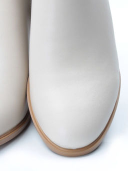 01-PCM341-2 BEIGE Ботинки демисезонные женские (натуральная кожа, байка)