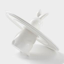 Блюдо Доляна для пирожных «Кролл», 26×27,5 см, керамика, цвет белый