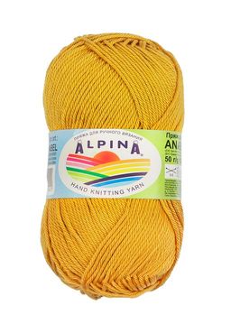 Пряжа ALPINA ANABEL 100% мерсеризованный хлопок 10 шт. х 50 г 120 м  6 м