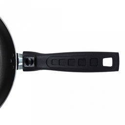 "Azure" Сковорода с антипригарным покрытием д22см "Сатин", h4,5см, s2мм, съемная бакелитовая ручка, синий (Россия)