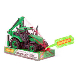 Экскаватор Прогресс инерционный (зелёный) (в лотке) - Полесье фото 9