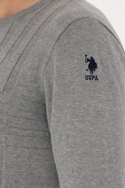 Мужской серый меланжевый свитер - U.s. polo assn фото 21