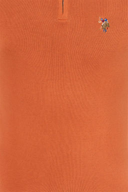 Мужской трикотажный свитер с воротником-стойкой и плиткой Неожиданная скидка в корзине - U.s. polo assn фото 6