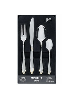 51237 GIPFEL Набор столовых приборов MICHELLE 24 пр. Материал: нерж.сталь 18/10.