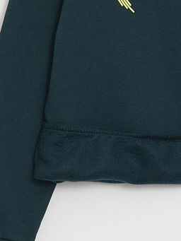 Bisiklet Yaka Bask?l? Uzun Kollu Erkek ?ocuk Sweatshirt - Waikiki фото 2