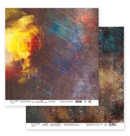 Бумага для скрапбукинга Mr.Painter PSR 201105 Механическое сердце 190 г/кв.м 30.5 x 30.5 см 10 шт. СК/Распродажа