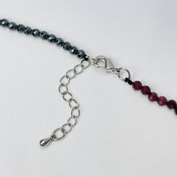 Колье из Граната и Гематита 42 см +