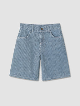 Regular Fit ?izgili Erkek ?ocuk Jean ?ortolon