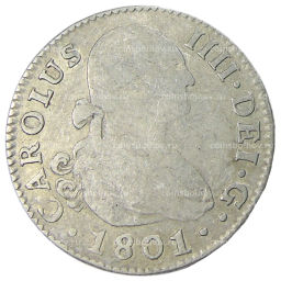 2 реала 1801 года Испания