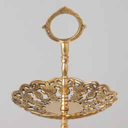 ФРУКТОВНИЦА 2-Х ЯРУСНАЯ ДИАМЕТР= 11/16СМ , ВЫСОТА=28СМ - Lefard фото 3