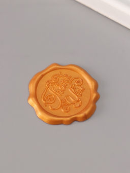 Цена за 4 шт. Сургучный оттиск «Спасибо», декоративный элемент для приглашений, конвертов и сертификатов, золото, d=3.2 см