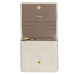 Итальянский кожаный кошелек DuDu серии Flores | жемчужный серый - Dudubags фото 3