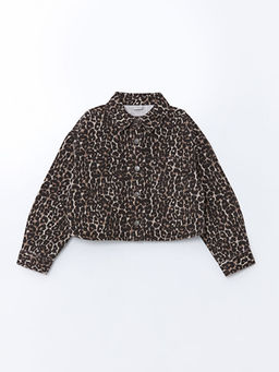 Leopar Desenli K?z ?ocuk G?mlek Ceket