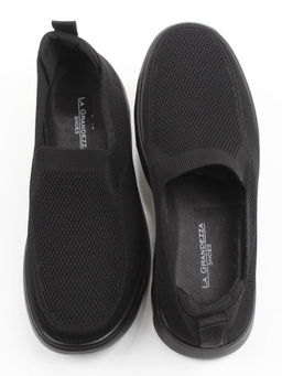 05-TEX-D03-07 BLACK Полуботинки спортивные летние мужские (текстиль)