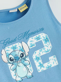 Stitch Bask?l? K?z ?ocuk Elbise