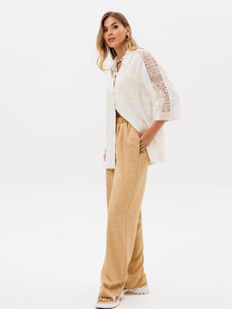 Костюм Gizart 5401 молочный меланж, песочный - Michel chic фото 4