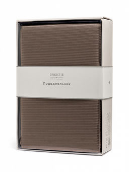 Пододеяльник сатин-страйп 175x210 коричневый сатин - Denastia фото 5