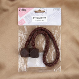 Цена за 3 шт. Подхват для штор Камушки, d = 3 51 см, цвет тёмно-коричневый - Арт узор фото 5