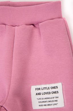 Теплый костюм для девочки из футера с начесом Bonito  фото 4