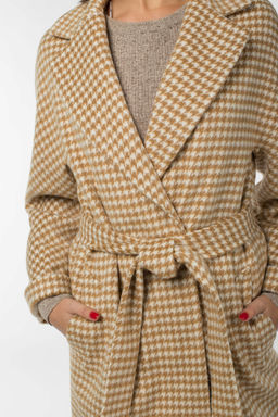 Пальто женское демисезонное (пояс) - El podio фото 8