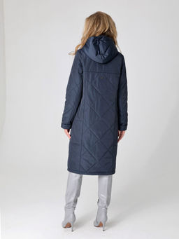 24103 Плащ утепл. т.синий - Dizzyway фото 4