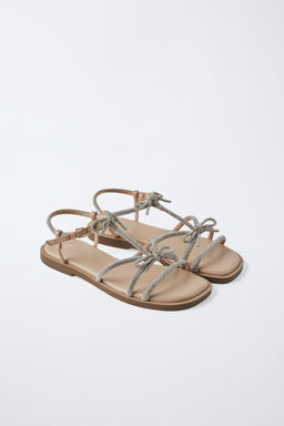 SHINY SANDALS WITH BOWS - Zara фото 2