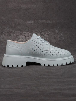 03-HY8-3D LT. BLUE Полуботинки женские (натуральная кожа)