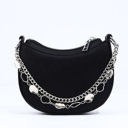 Сумка-багет на молнии, цвет чёрный - Simaland фото 3