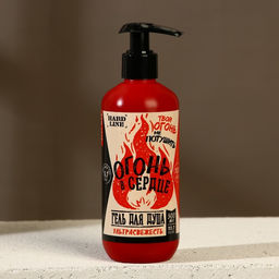 Подарочный набор Тому, у кого огонь в сердце: гель для душа и шампунь для волос, 2?300, мочалка, HARD LINE