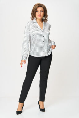 Блуза Svetlana Style 2173 белый+горох