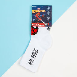 Носки для мальчика «Человек-Паук», MARVEL, 20-22 см, цвет белый