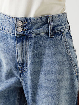 Wideleg Kad?n Jean Pantolon