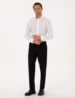 Beyaz Slim Fit Uzun Kollu G_mlek
